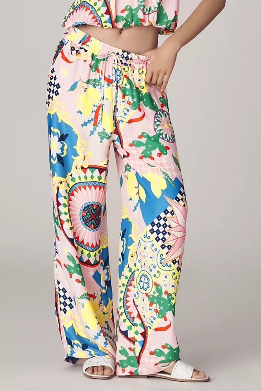 Citrus Tile Maeve by Anthropologie Wide Leg Pull On Colette Pants